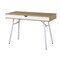 Homeroots 45" Oak and White Wood and Stainless Steel Computer Desk 723726 - alternate 6