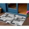 Homeroots 3' X 5' Silver Ivory And Charcoal Geometric Washable Indoor Outdoor Area Rug 613241 - alternate 1