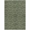 Homeroots 8' X 10' Olive Green Fern Green And Silver Geometric Washable Indoor Outdoor Area Rug 615215 - alternate 6