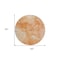 Homeroots 8' Salmon Peach And Ivory Round Nautical Washable Indoor Outdoor Area Rug 581745 - alternate 9