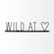 Homeroots 24" Black and Brown Metal And Wood Wild At Heart Tabletop Sign 392455 - alternate 6