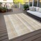 Homeroots 5' X 8' Ivory Beige And Tan Plaid Washable Indoor Outdoor Area Rug 613970 - alternate 9
