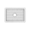 Whitehaus Collection Undermount/Drop-in Fireclay Kitchen Sinks, Stainless Steel Grid Included WHUF2819 - alternate 3
