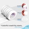 Enday Masking Tape, 1" x 60 Yards, White, 6PK 8152-6 - alternate 6