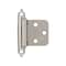 Amerock Variable Overlay Self-Closing, Face Mount Satin Nickel Hinge - 1 Pair BPR3429G10 - alternate 1