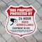 Signmission Video Surveillance Shield Sign This Prop, 6 inch X 6 inch, Plastic Sign, 2PK SHI-P-2PACK-6-470 - alternate 4
