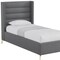 Homeroots Gray Linen Upholstered Full Bed Frame 544932 - alternate 7