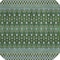 Homeroots 8' Olive Green And Blue Round Tribal Washable Indoor Outdoor Area Rug 582580 - alternate 4