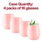 Smarty Had A Party 12 oz Solid Pink Elegant Stemless Plastic Wine Glasses 64 Glasses, 64PK 3712-PNK-CASE - alternate 5