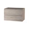 Homeroots 28" Natural Wood Freestanding Bathroom Vanity With White Sink And Two Drawers 627454 - alternate 3