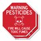 Signmission Warning Pesticides Fire Will Cause, 10 inch X 10 inch, Aluminum Metal Signs, 2PK OC-A-2PACK-10-340 - alternate 1