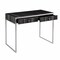 Homeroots 42" Silver Writing Desk With Two Drawers 402027 - alternate 7