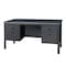 Regency Mesa Steel Double Pedestal Teacher's Office Desk 60in x 30in, Grey 66266DPGY - alternate 1