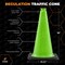 Xpose Safety Traffic Safety Cone, 18 in, Premium PVC, No Collar, Lime Green, Bulk Half Pallet (450), PK450 LTC18-HP450-X - alternate 4