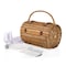 Picnic Time Family Of Brands Barrel Picnic Basket, Red & White Gingham Pattern 223-25-300-000-0 - alternate 8