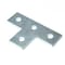 Newhouse Electric 1/4 in. Trade Size 4-Hole Steel Strut Channel T Bracket Angle Fitting, Silver (No Magnets) BRT4 - alternate 1