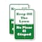 Signmission Keep Off The Lawn No Pisar El Cesped, 18'' X 24'' 2 Signs, Heavy Gauge Aluminum, 2PK A-1824-2PACK-25126 - alternate 1