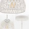 Jonathan Y Campana 8.25" 1-Light Bohemian Modern Woven Rope/Iron LED Pendant, White JYL6512A - alternate 8