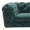Homeroots 74in Emerald And Gold Velvet Loveseat 480898 - alternate 6