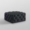 Homeroots 33" Black Velvet Rolling Tufted Cocktail Ottoman 568052 - alternate 7