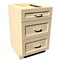 Rigel Cabinetry Kitchen 3-Drawer Base Cabinet, 12 in W, Gray, Solid Wood RTA - 806198 - alternate 1