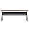 Flash Furniture Davis 72in. x 24in. HD Nesting Table w/Y-Legs, Modesty Panel, 1in. Thick Walnut Tabletop, Blk Frame MT-M7224-Y-LEG-WLNBLK-GG - alternate 9