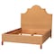 Bali & Pari Melanie Natural Rattan Bed - Coastal Boho Bed Frame with Scalloped Headboard, Queen 265-14410-ZORO - alternate 8