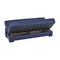 Homeroots 75" Blue Faux Leather Sleeper Sofa And Toss Pillows With Brown Legs 607185 - alternate 7