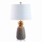 Jonathan Y Pineapple 23" Ceramic LED Table Lamp, Gray/Gold JYL4019B - alternate 1