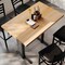 Flash Furniture Bennett 30 in x 48 in Solid Wood Indoor Tabletop in Natural with Dual 5 in x 22 in Bar GSF-REC3048-NAT-T0522B-GG - alternate 6