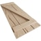 Ekena Millwork Rustic Three Board Spaced Board-n-Batten Hand Hewn Faux Wood Shutters w/Z-Board, 17 1/2W x 64H, PR SHUBSZ17X64HHPR - alternate 9