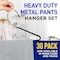 Lifemaster Metal Pants Hanger Set, Non-Slip, Space-Saving, Rubber-Coated, Black, 30PK LMHNMT33 - alternate 7
