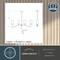 Vaxcel Beverly 4 Light Gold Brass Linear Chandelier Island Pendant Fixture Clear Glass Shade H0287 - alternate 6