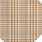 Homeroots 8' Brown Beige And Beige Round Plaid Washable Indoor Outdoor Area Rug 601502 - alternate 6