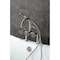 Kingston Brass 7" Center Deck-Mount Clawfoot Tub Faucet with Hand Shower, Brushed Nickel AE8108CG - alternate 5