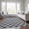 Homeroots 5' X 8' Charcoal And Ivory Polka Dot Washable Indoor Outdoor Area Rug 614888 - alternate 7