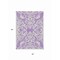 Homeroots 5' X 8' Purple And Ivory Damask Washable Indoor Outdoor Area Rug 614450 - alternate 7