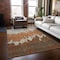 Homeroots 3' X 5' Orange And Brown Abstract Washable Indoor Outdoor Area Rug 613644 - alternate 4