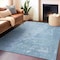 Homeroots 5' X 8' Sky Blue Abstract Washable Indoor Outdoor Area Rug 608251 - alternate 5
