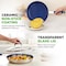 Nutrichef 10 in Medium Fry Pan with Lid - Non-stick Pan with Silicone Handle, Ceramic Coating Inside NCFRLD10 - alternate 4
