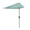 Pure Garden 9ft Half Umbrella with Base, Dusty Green 50-LG1045 - alternate 5