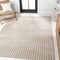 Jonathan Y Sofia High-Low MidCentury Modern Arch Stripe Two-Tone Beige/Cream 4 ft. x 6 ft. Area Rug SCN109B-4 - alternate 5
