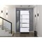 Vdomdoors Steel Door Deux 1105 Gray Graphite Sidelight Exterior Window Stainless Inserts Single Modern Painte DEUX1105EXD-GRE-W36+14xH80-LH-O - alternate 7