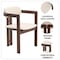 Leisuremod Velo Series Modern Dining Chair in Walnut Color Wood with Taupe Seat, 2PK VCWN-51TP-2 - alternate 6