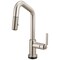 Brizo Litze Smarttouch Pull-Down Prep Faucet with Angle Spout, Industrial Handle Stainless 64964LF-SS - alternate 1