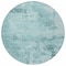 Homeroots 8' Blue And Ivory Round Abstract Washable Indoor Outdoor Area Rug 602745 - alternate 7