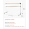 Vevor 4Ft Ballet Barre Freestanding Portable Fitness Dance Bar Height Adjustable CD-WDG03 - alternate 7