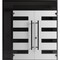 Vdomdoors Front Exterior Prehung Aluminum Double Doors Ronex0131 Grey Mirrored Clear Glass 1 Sidelight and RONEX0131DEXD-GRE-W72+12xH80+16-RH-O - alternate 1