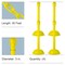 Mr. Chain Yellow Heavy Duty Stowable Stanchion and Chain Kit, PK4 73602-4 - alternate 1