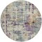 Homeroots 8' Linen Purple And Gold Round Abstract Washable Indoor Outdoor Area Rug 630869 - alternate 7